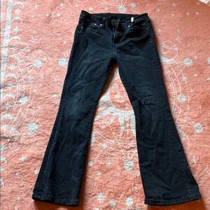 Women's Black Flare Jeans